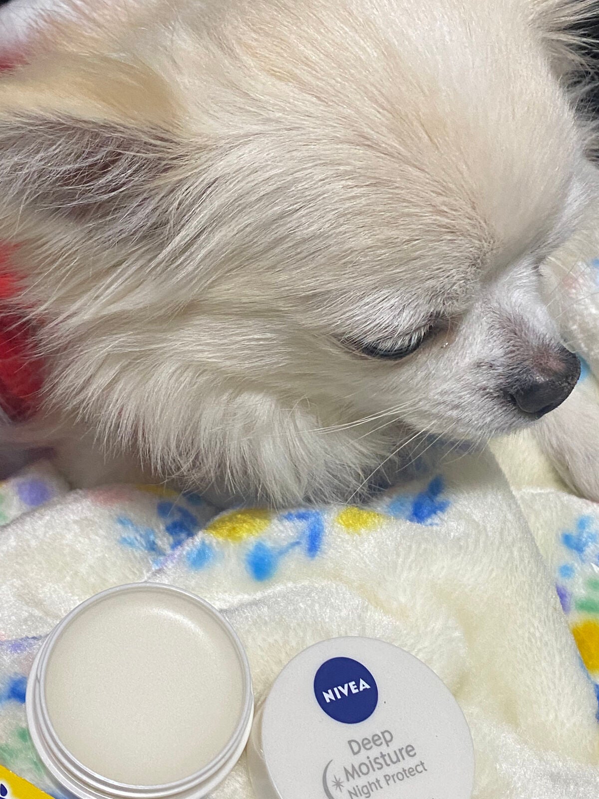 ディープモイスチャーナイトプロテクト 無香料/ニベア/リップマスクを使ったクチコミ(5枚目)