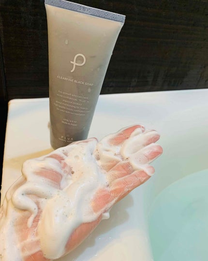 クリアファイン ブラック ソープ チューブタイプ/PLuS/洗顔フォームを使ったクチコミ(1枚目)