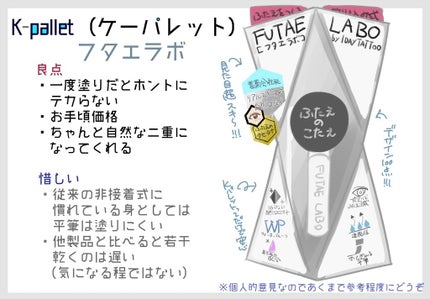 リアルダブルアイリッド/K-パレット/二重まぶた用アイテムを使ったクチコミ(1枚目)