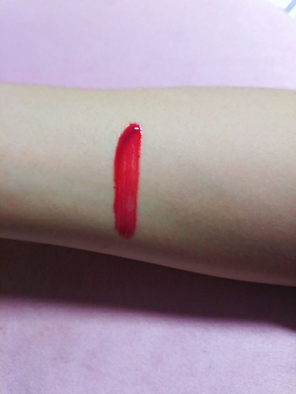 ディアダーリン ウォータージェルティント （アイスティント）/ETUDE/口紅を使ったクチコミ（3枚目）