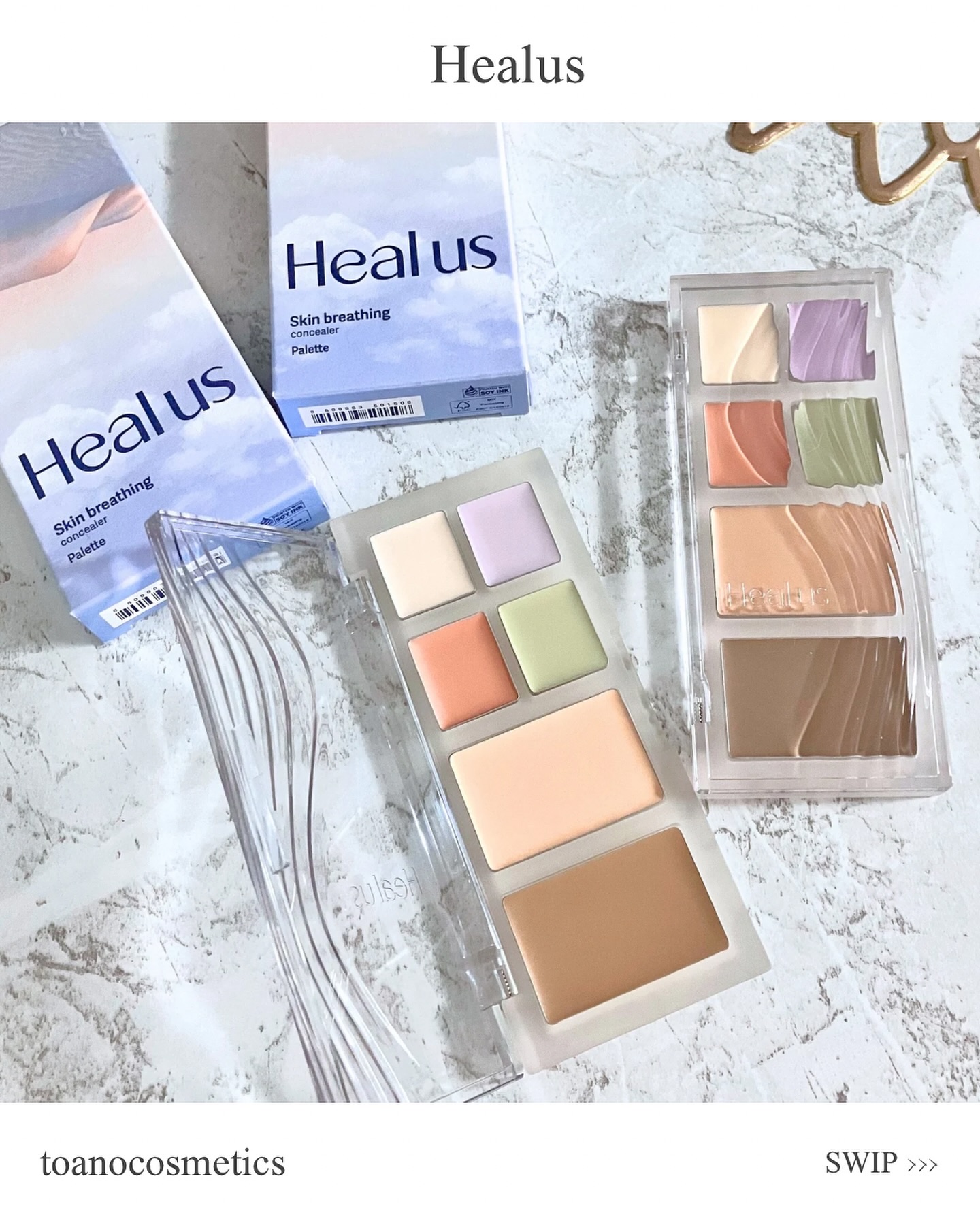 ブリージングコンシーラーパレット/Healus/パレットコンシーラーを使ったクチコミ（1枚目）