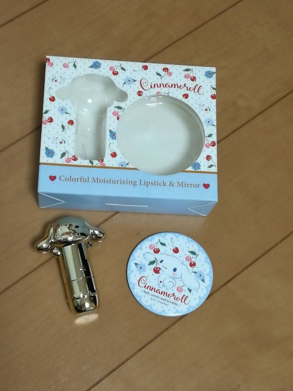色付きリップクリーム＆ミラーセット/サンリオ/リップケアを使ったクチコミ（2枚目）