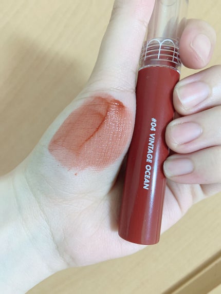 グラスティングウォーターティント/rom&nd/リップティントを使ったクチコミ(2枚目)