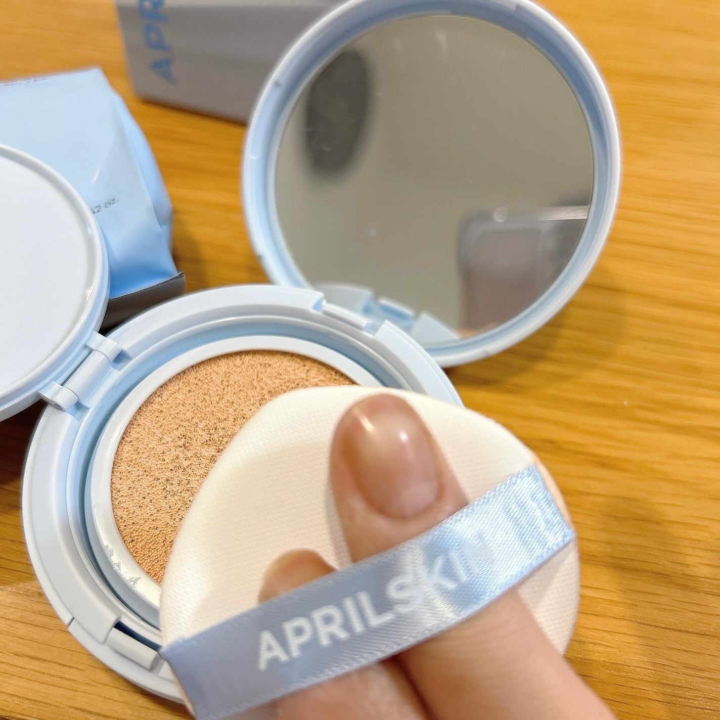 グロー マットクッション/APRILSKIN/クッションファンデーションを使ったクチコミ(2枚目)