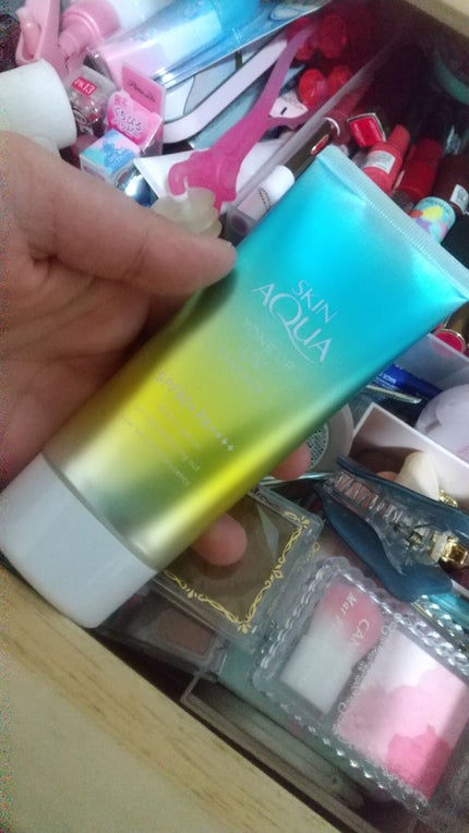 スキンアクア トーンアップUVエッセンス/スキンアクア/日焼け止めクリームを使ったクチコミ(1枚目)