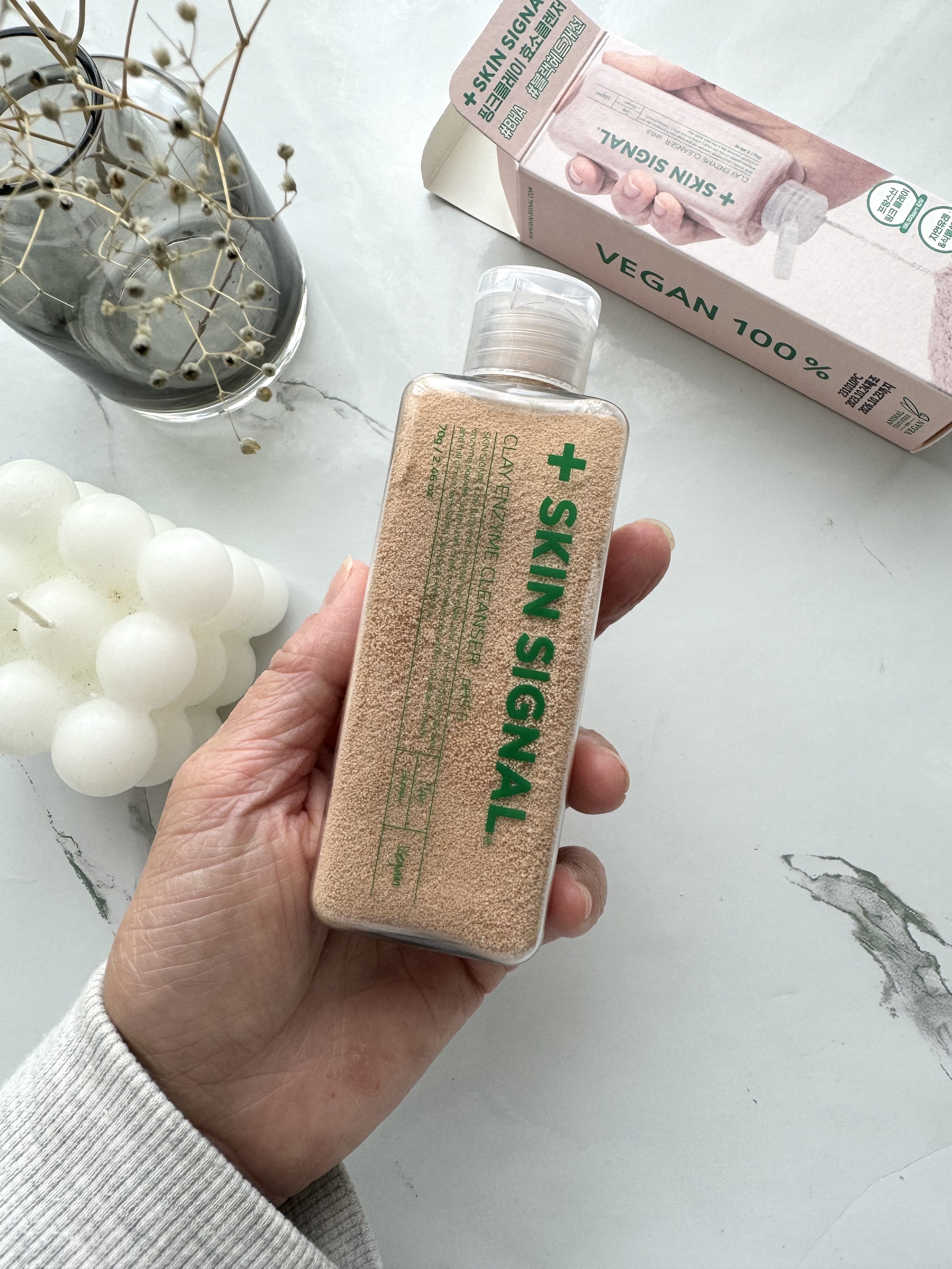 ピンククレイ酵素クレンザー/SKIN SIGNAL/洗顔パウダーを使ったクチコミ（2枚目）