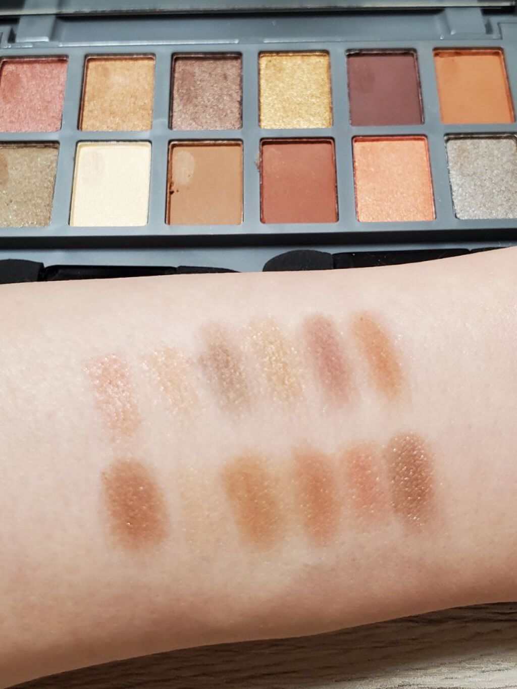 アイシャドウパレット ORBR（オレンジブラウン）/and us/アイシャドウパレットを使ったクチコミ（2枚目）