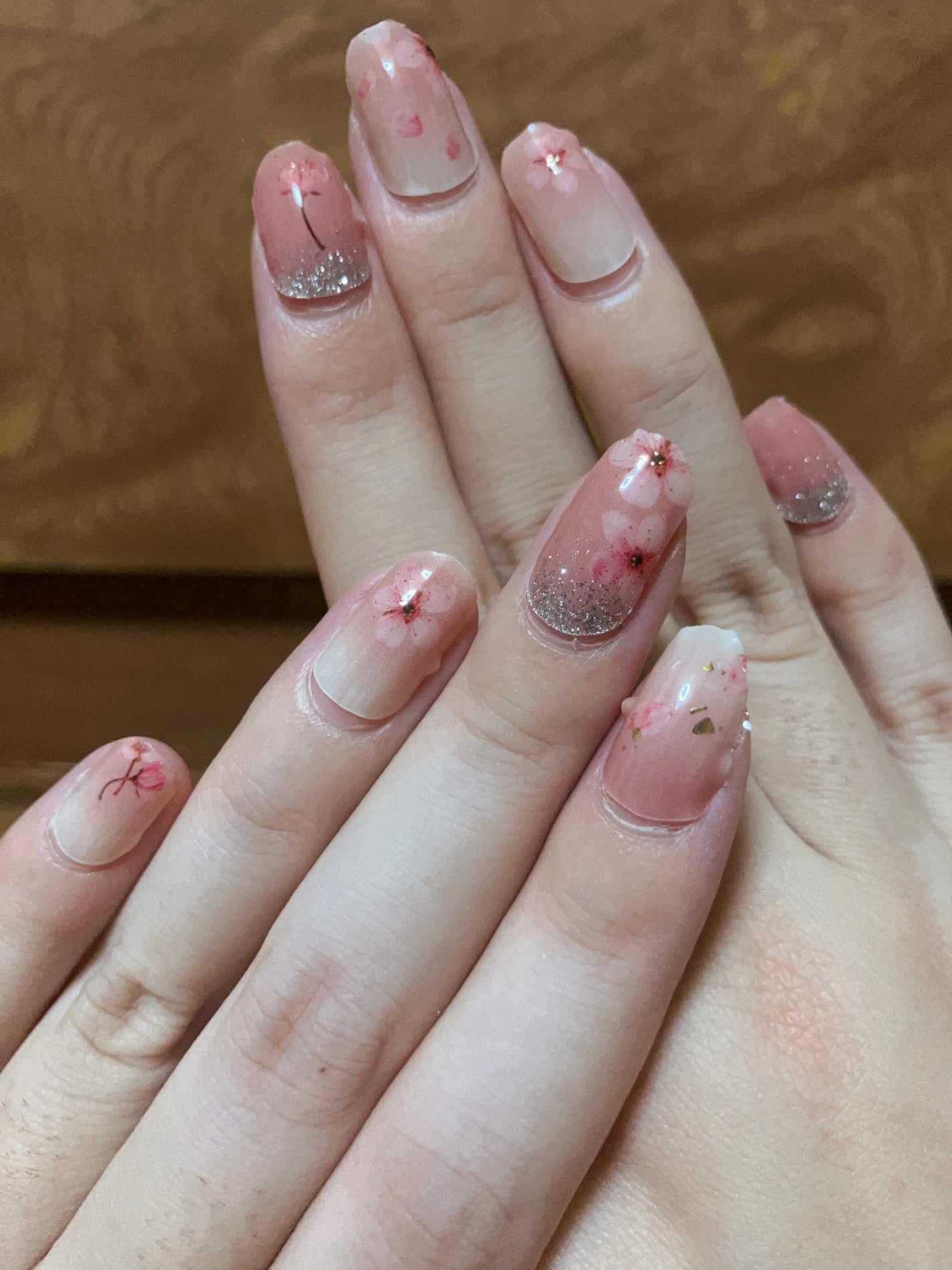 ジェル風ネイルシール/キャンドゥ/ネイルシールを使ったクチコミ(1枚目)