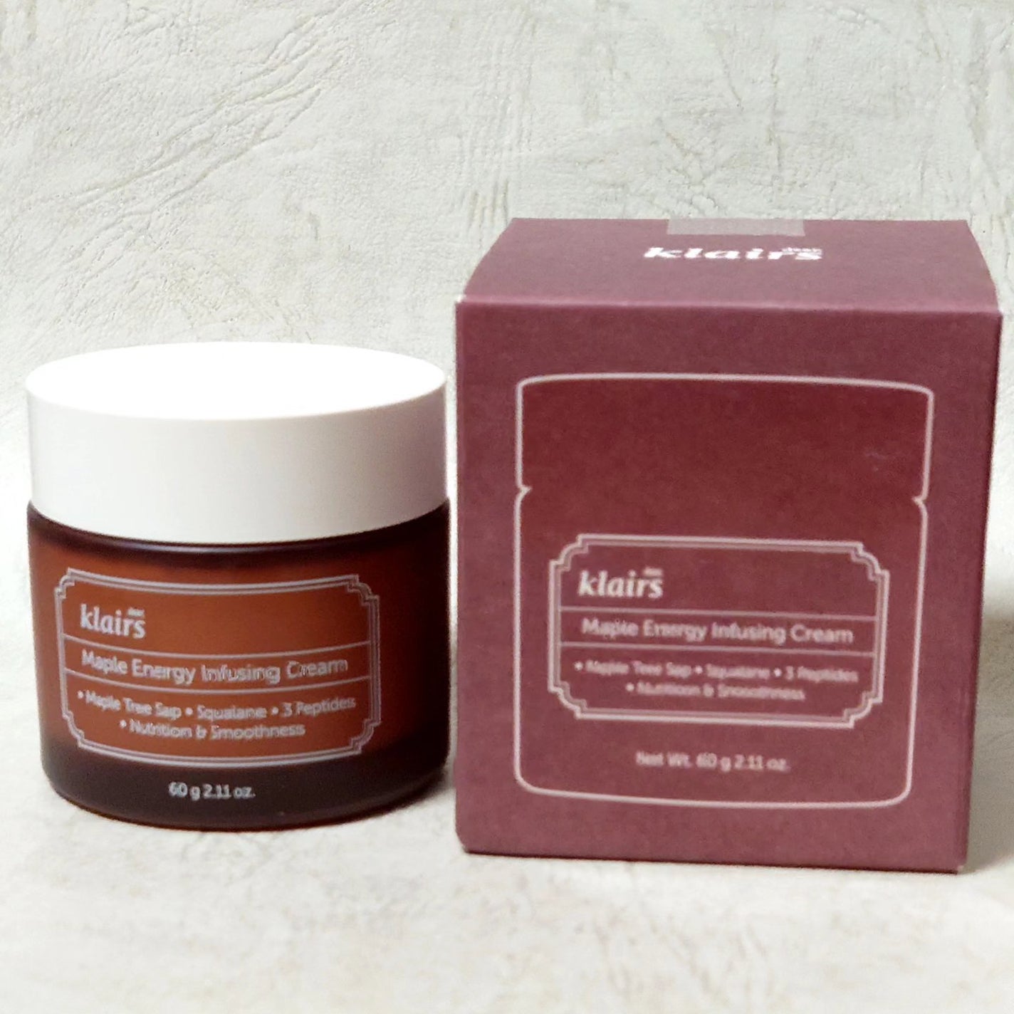 メープルエナジーインフュージングクリーム/Klairs/フェイスクリームを使ったクチコミ(1枚目)