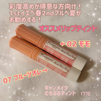 むちぷるティント/キャンメイク/リップティントを使ったクチコミ(1枚目)