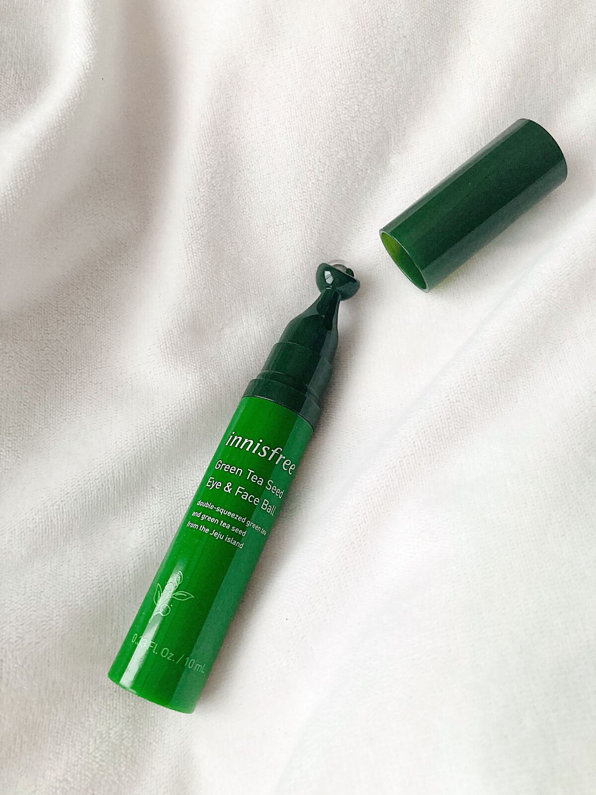 グリーンティーシード モイスト アイ&フェイスボール/innisfree/美容液を使ったクチコミ(4枚目)