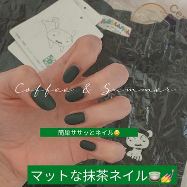 
皆さま、こんばんは(♡)なつみかん🍊です✨✨ 

こないだの簡単ササッとネイル💅★*

使ったのはネイルホリックの
GR704の抹茶っぽい緑色のネイルカラーと
SP011のマットコートのみで単色抹茶ネ