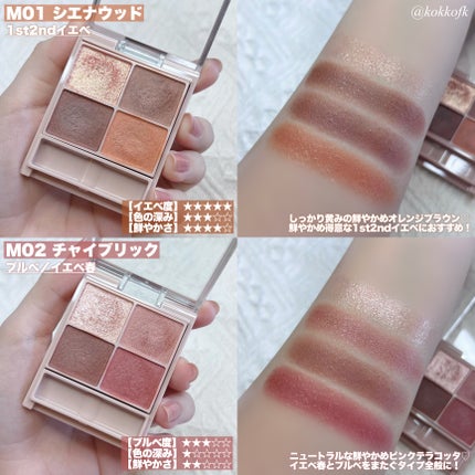 シルキースフレアイズ(マットタイプ)/キャンメイク/アイシャドウパレットを使ったクチコミ(2枚目)