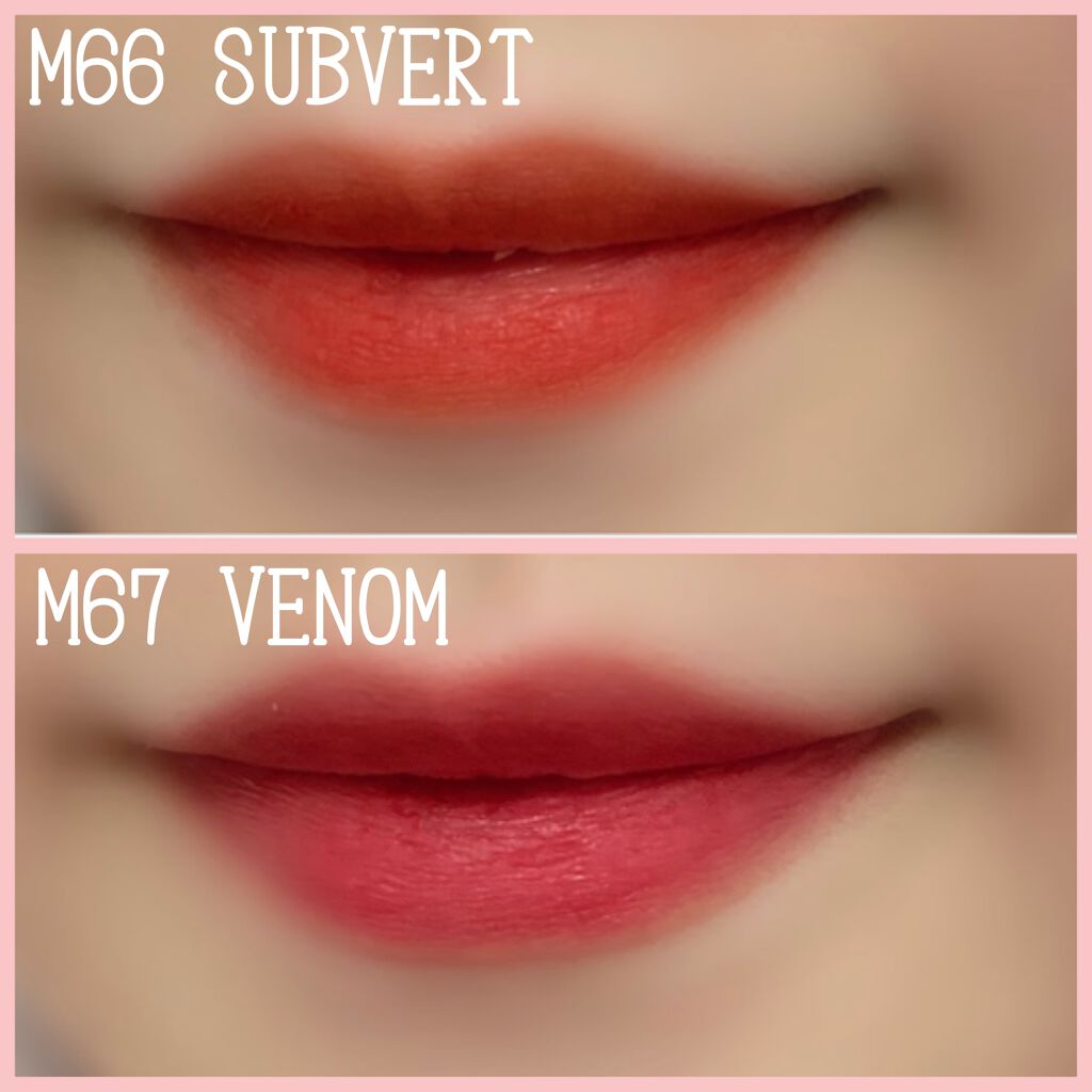 HEXZEヴェルベットマットリップグロス/HEXZE（ヘックスゼ）/リップグロスを使ったクチコミ（3枚目）