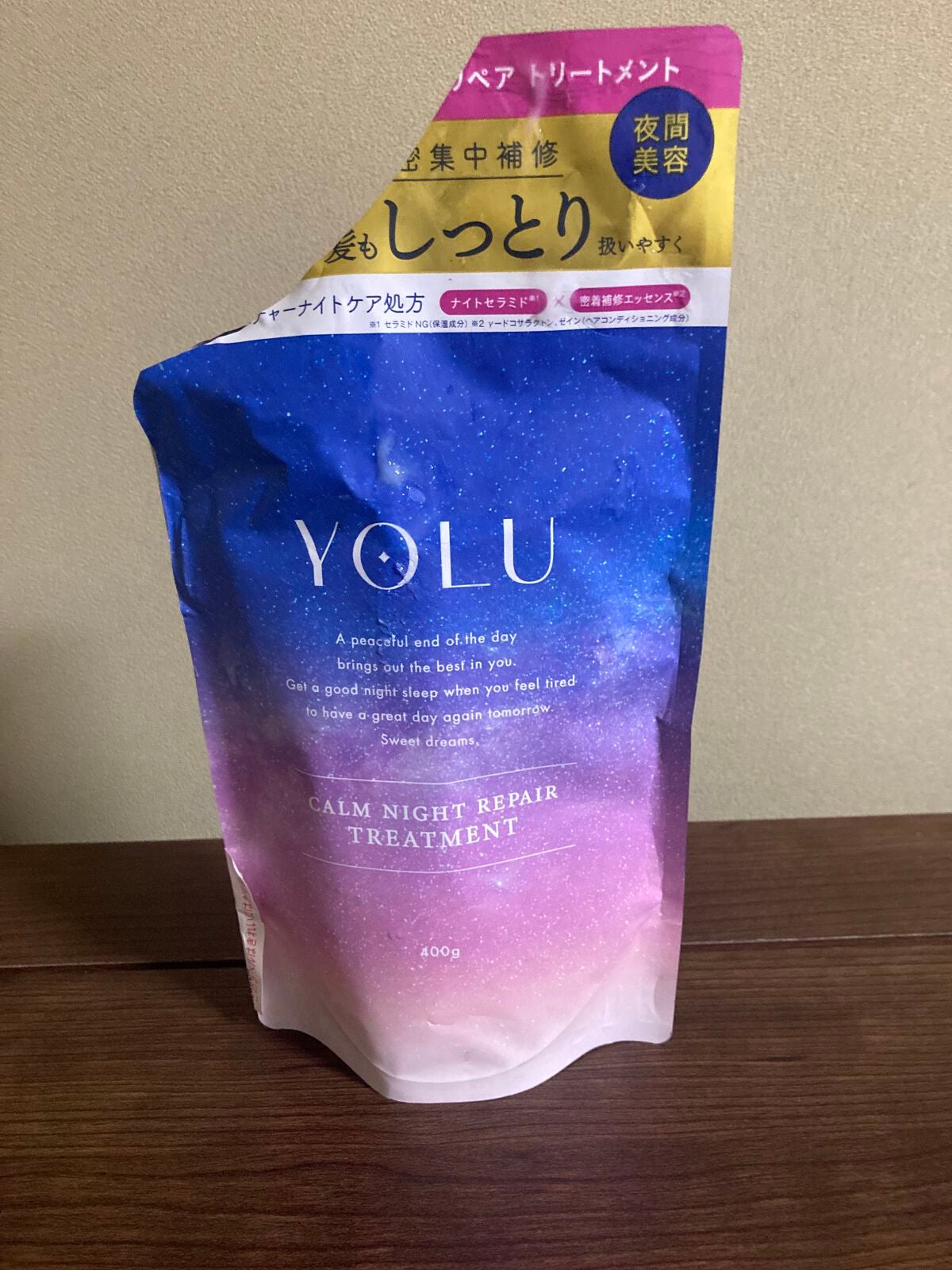 カームナイトリペアシャンプー/トリートメント/YOLU/市販シャンプーを使ったクチコミ(1枚目)