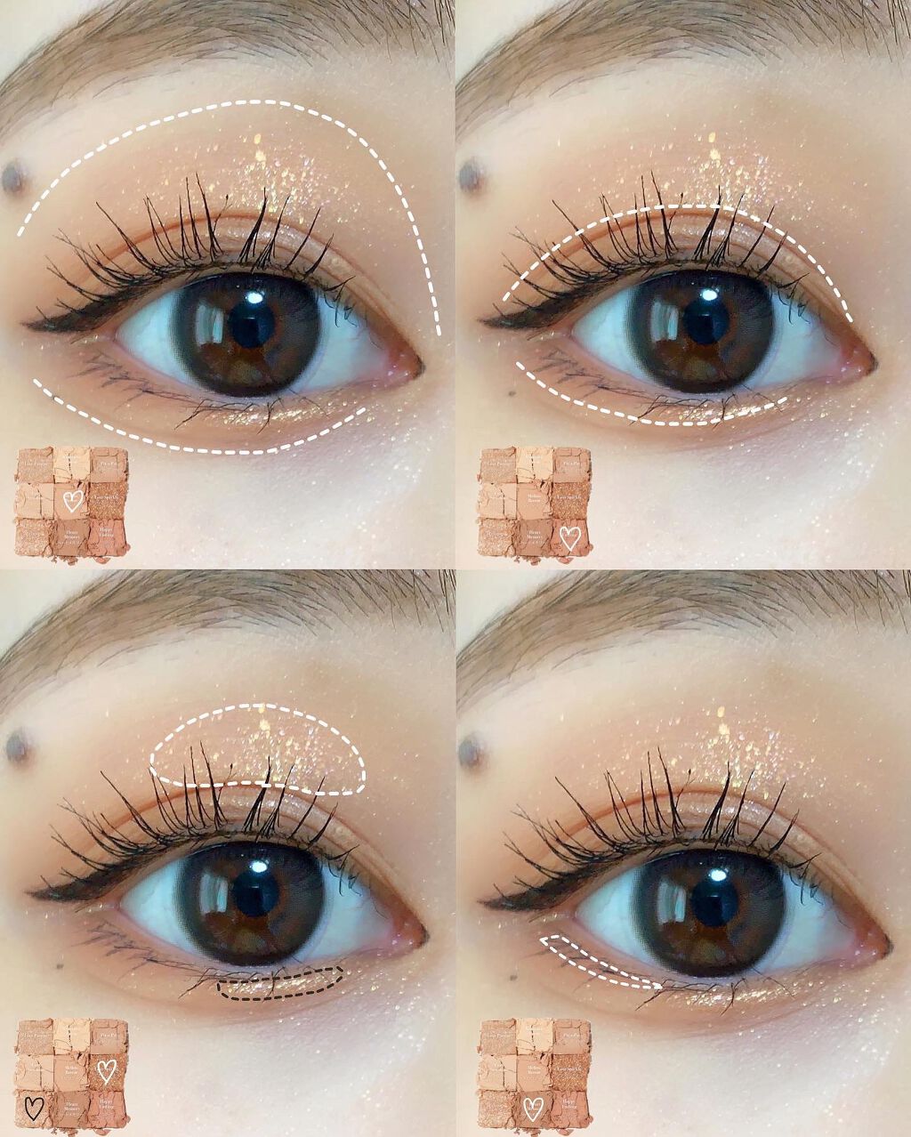 シャドウパレット/dasique/アイシャドウパレットを使ったクチコミ(2枚目)