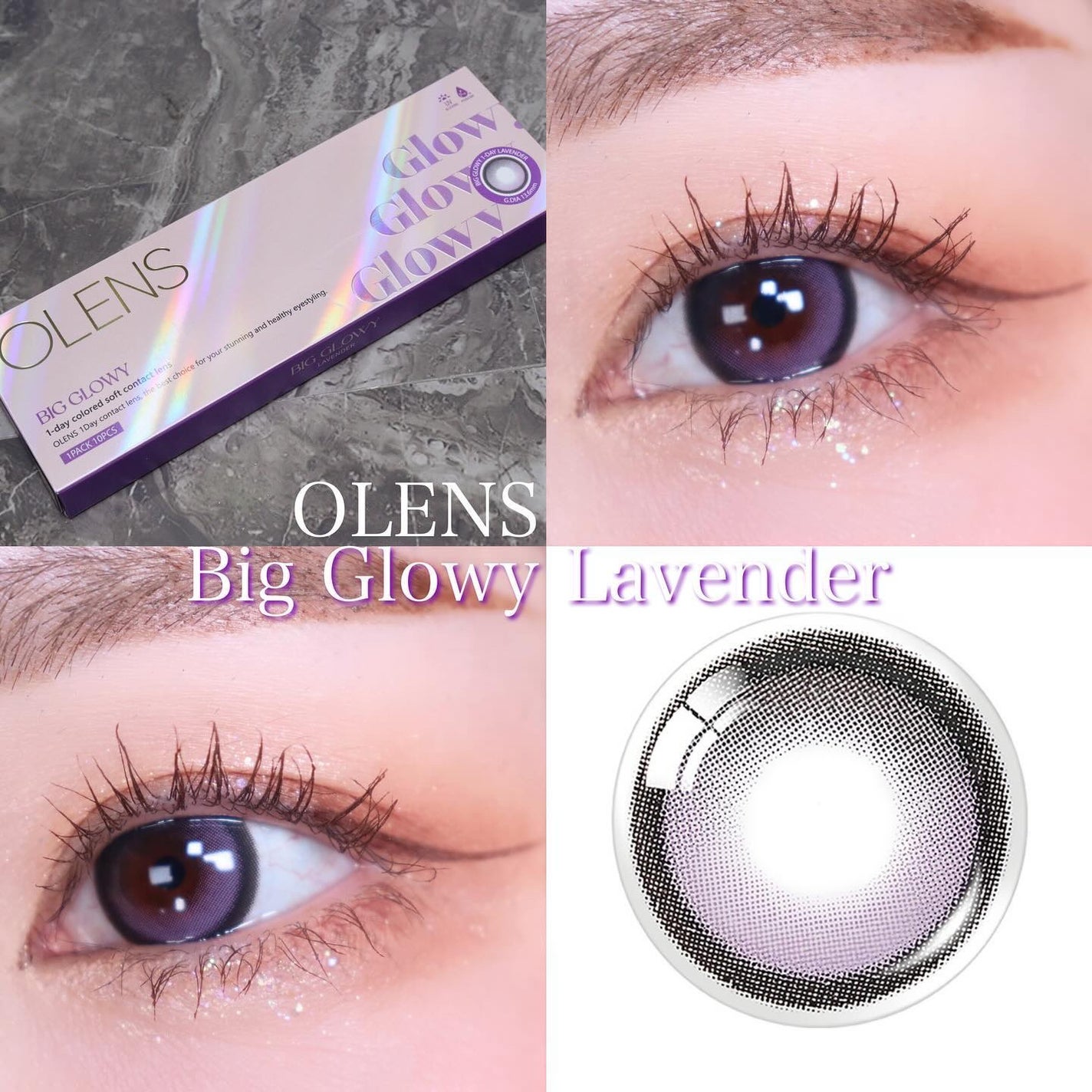 Big Glowy 1day/OLENS/ワンデー(1DAY)カラコンを使ったクチコミ(1枚目)