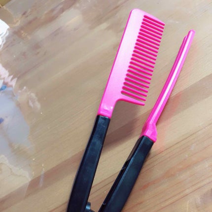 はさんでサラ髪ストレート! ブロー&スタイリングコーム/セイワ・プロ/ヘアコームを使ったクチコミ(1枚目)