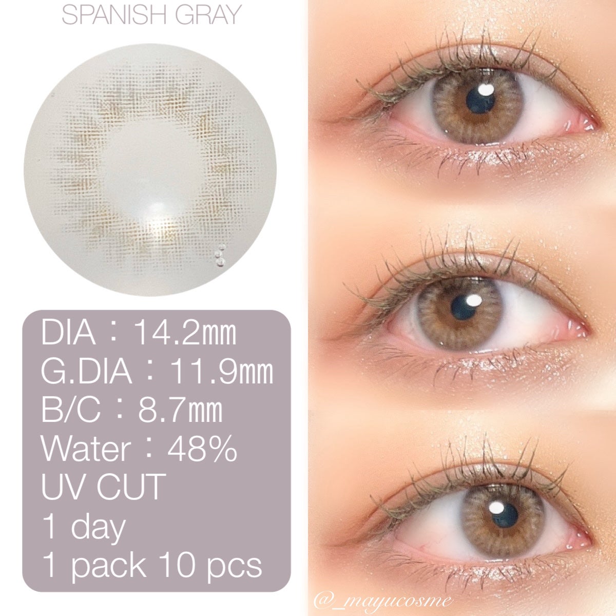 Spanish 1Day(スパニッシュ 1Day)/OLENS/ワンデー(1DAY)カラコンを使ったクチコミ(2枚目)