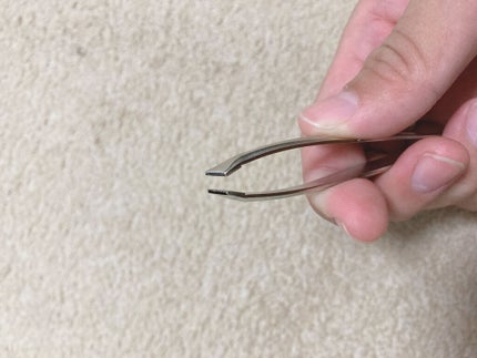 がっちりキャッチ毛抜き/貝印/毛抜きを使ったクチコミ(2枚目)