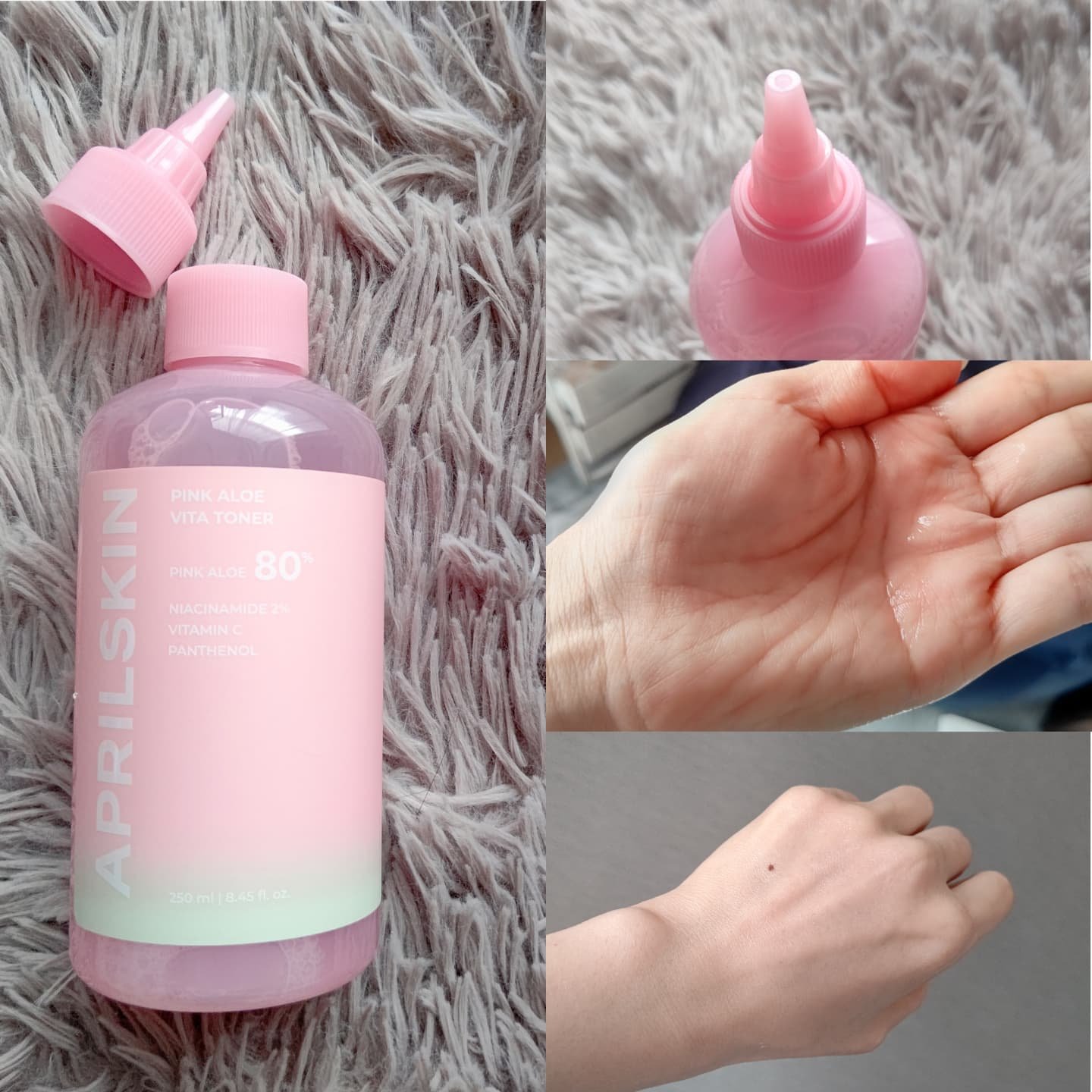 ピンクアロエビタトナー/APRILSKIN/化粧水を使ったクチコミ（2枚目）