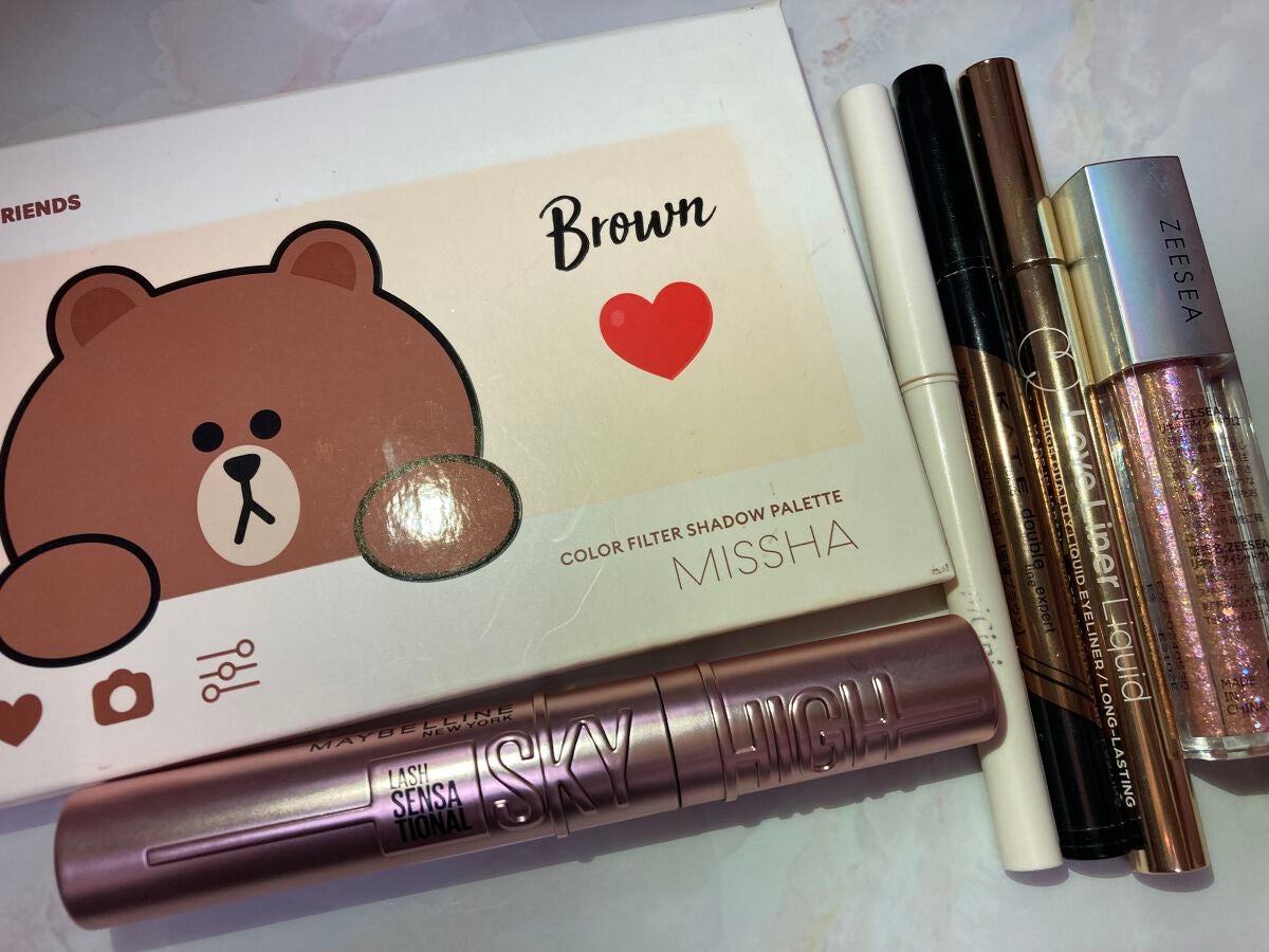 カラーフィルターシャドウパレット(ラインフレンズエディション)/MISSHA/アイシャドウパレットを使ったクチコミ(5枚目)