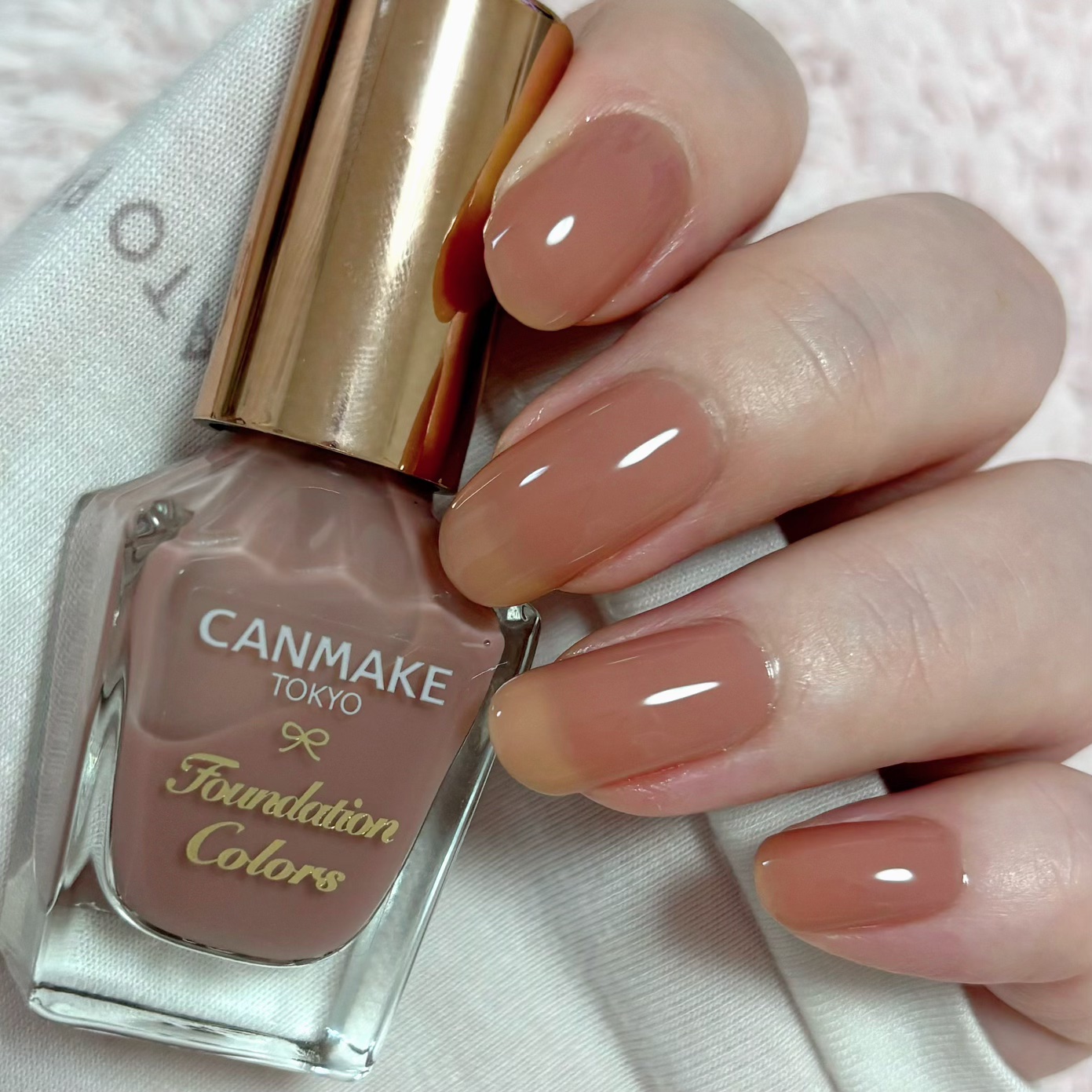 ファンデーションカラーズ 09 ダスティピンク/キャンメイク/マニキュアを使ったクチコミ（3枚目）