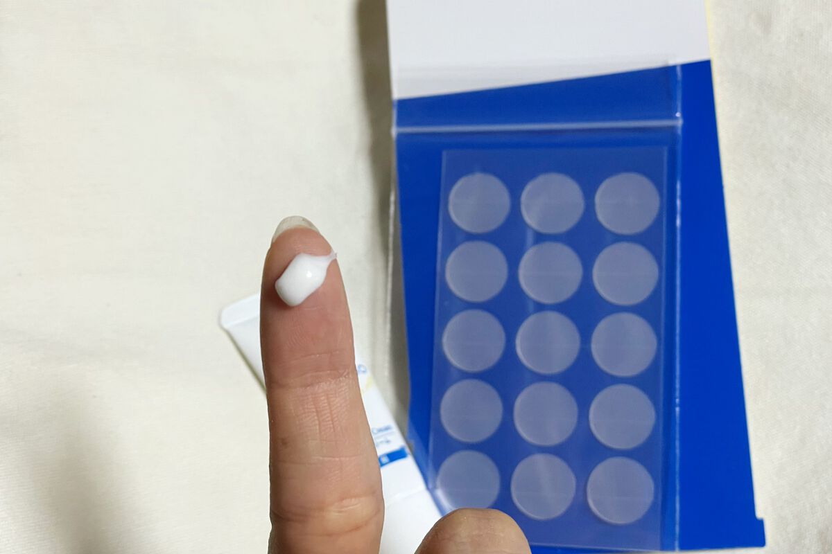 薬用 美白アクネホワイトクリーム 専用パッチ付/アクネスラボ/その他キットセットを使ったクチコミ（3枚目）