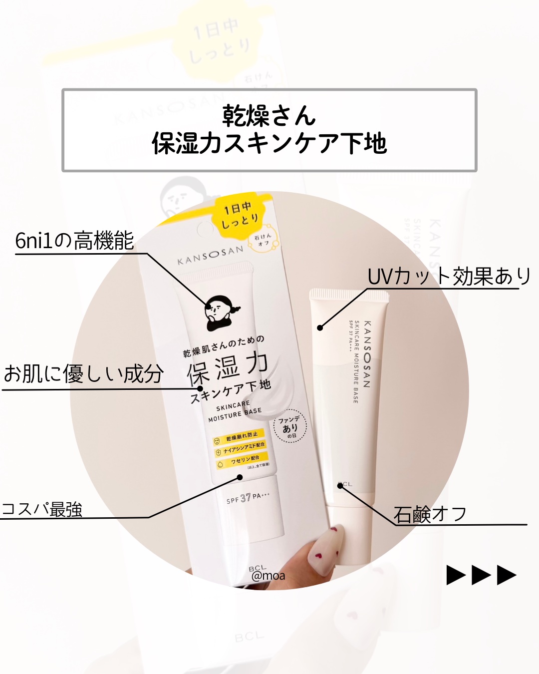 乾燥さん 保湿力スキンケア下地 /乾燥さん/化粧下地を使ったクチコミ（2枚目）