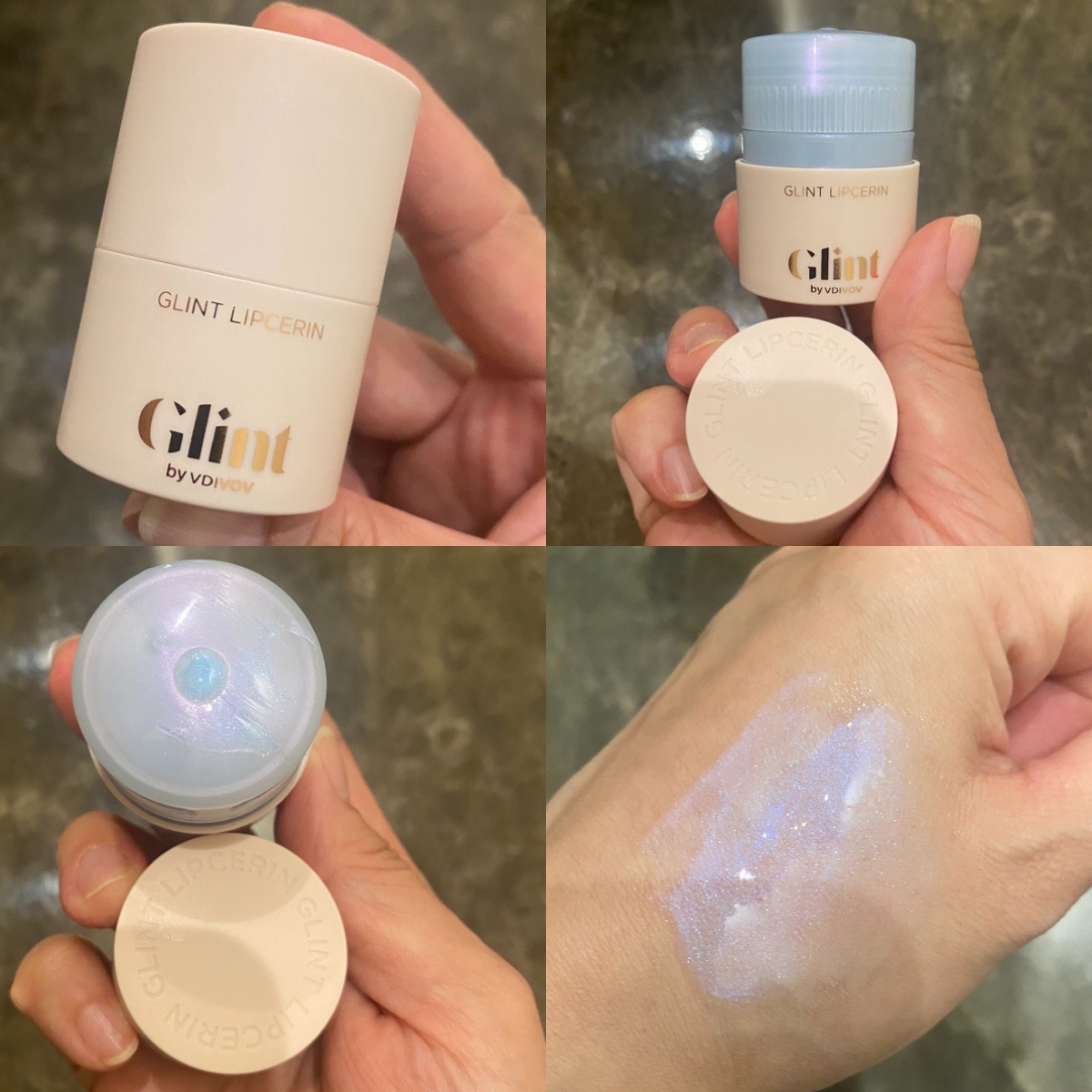 リップセリン 03 アイシーブルー/Glint/リップグロスを使ったクチコミ（1枚目）