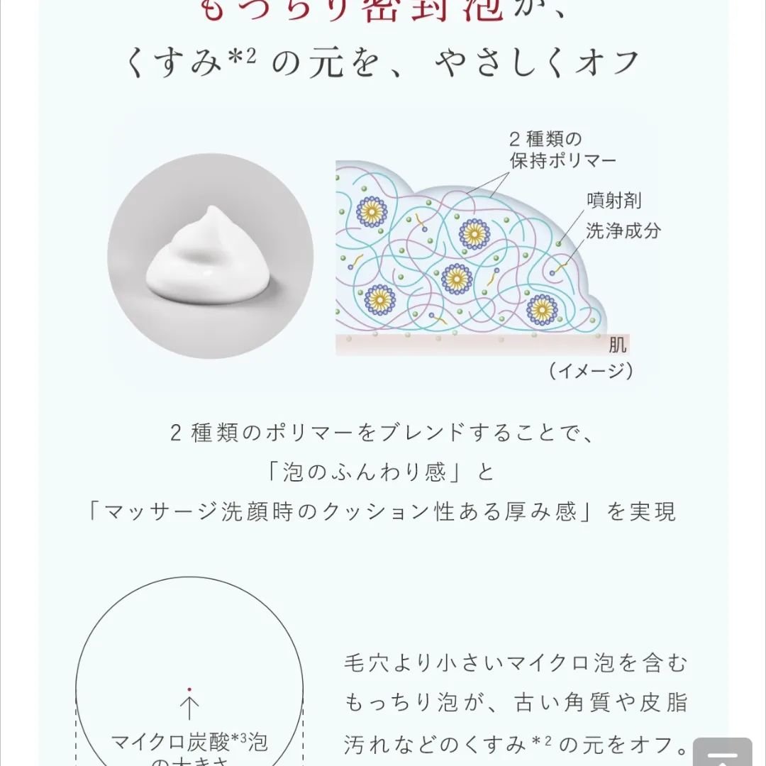 マイクロムース リフレッシャー/ALBLANC/泡洗顔を使ったクチコミ（2枚目）