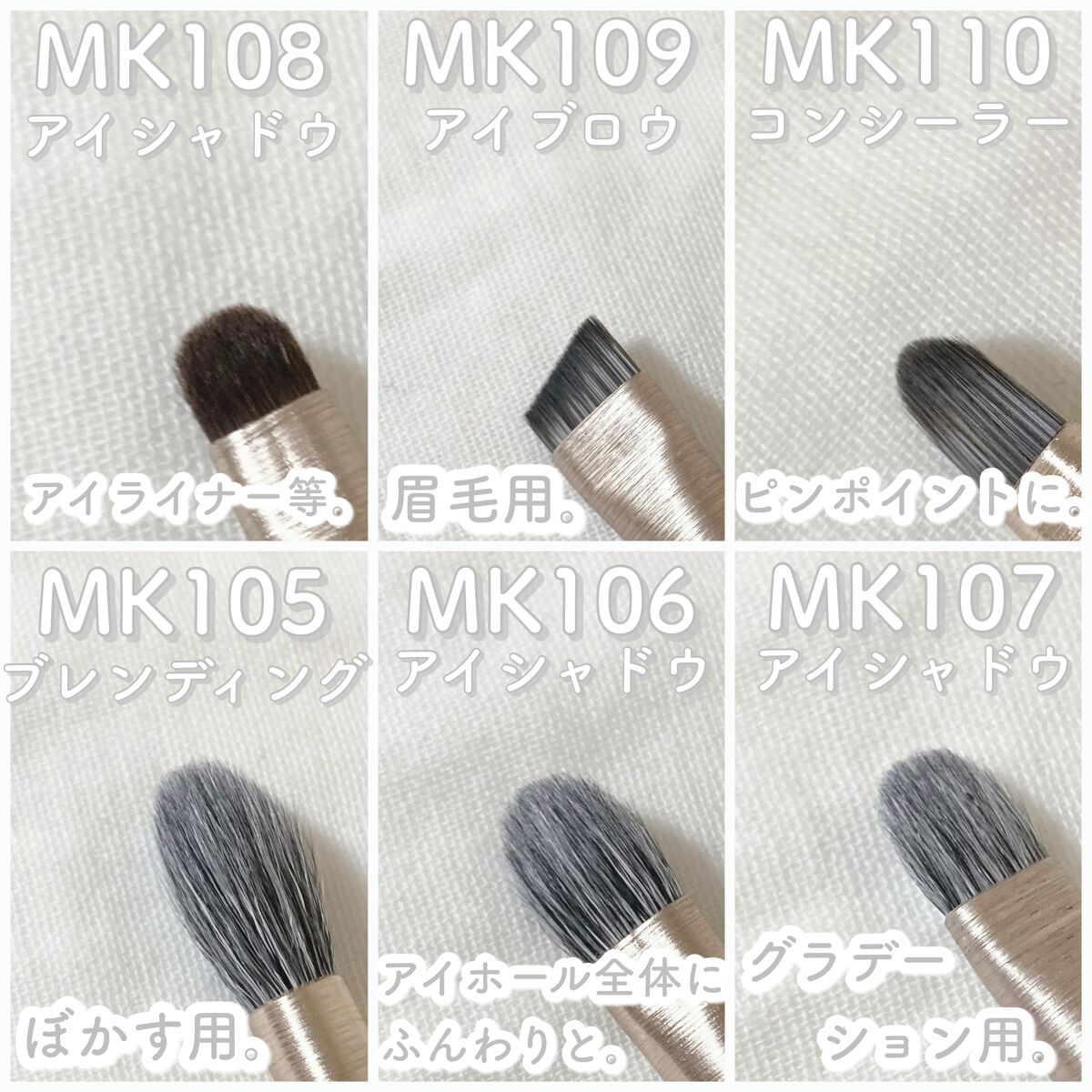 メイクブラシセット/Rownyeon/メイクブラシを使ったクチコミ（3枚目）