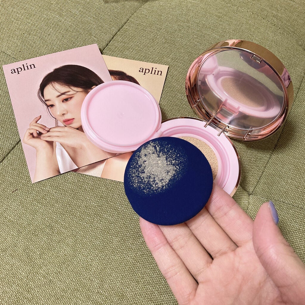 ピンクティーツリーカバークッション/APLIN/クッションファンデーションを使ったクチコミ(4枚目)