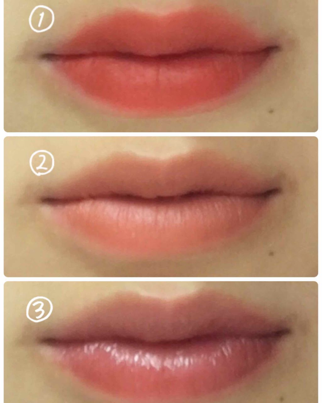 ステイオンバームルージュ/キャンメイク/口紅を使ったクチコミ(3枚目)