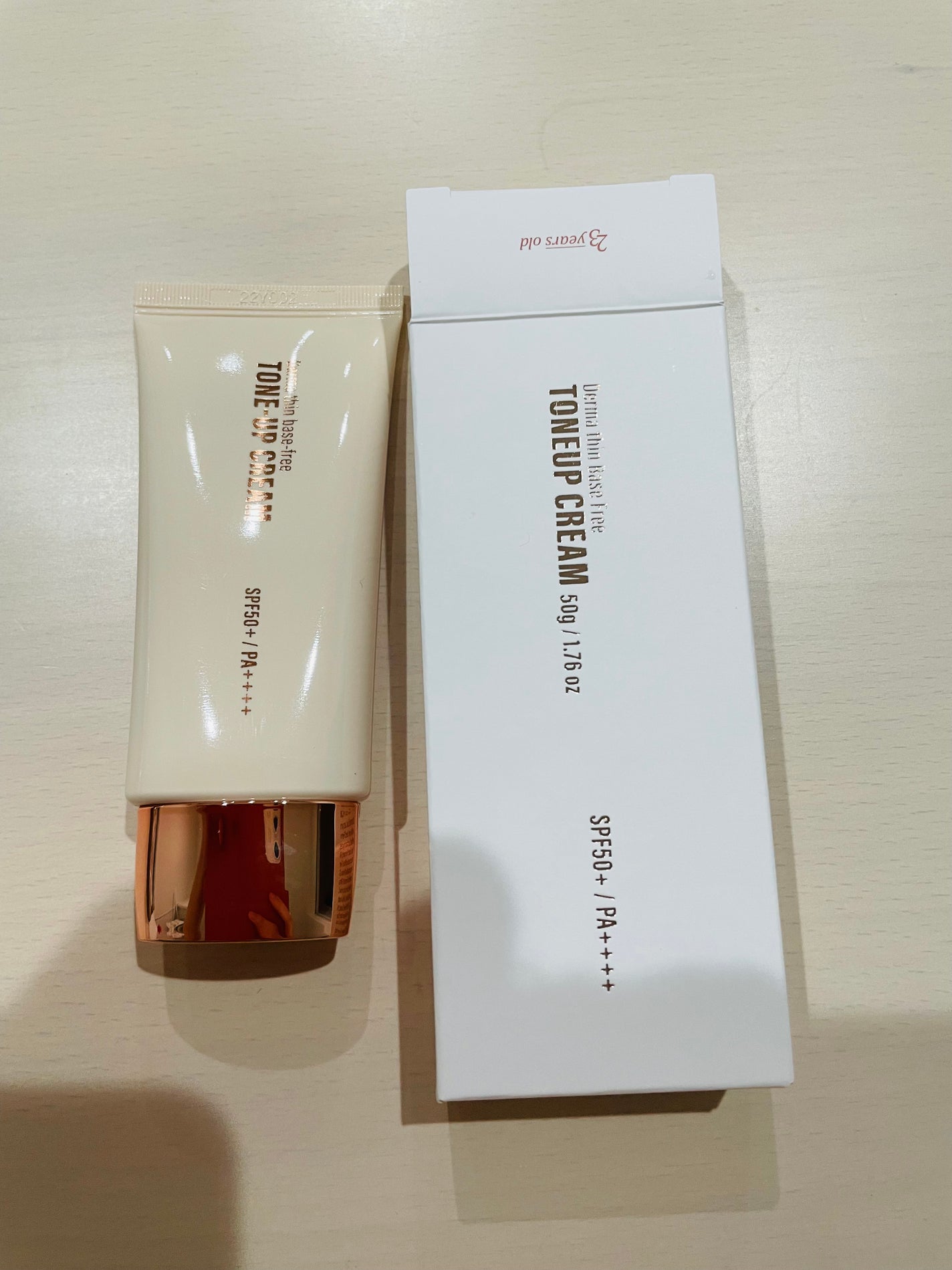 ダーマシンベースフリートーンアップクリーム/23years old/化粧下地を使ったクチコミ(1枚目)