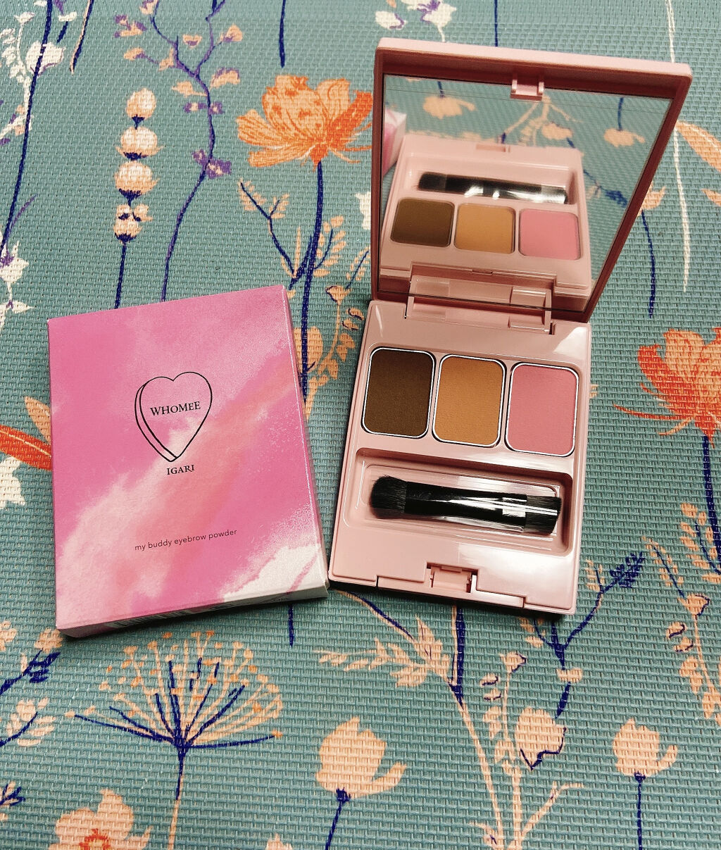  フーミー アイブロウパウダー a.pオーロラピンク【WEB限定】/WHOMEE/パウダーアイブロウを使ったクチコミ（2枚目）