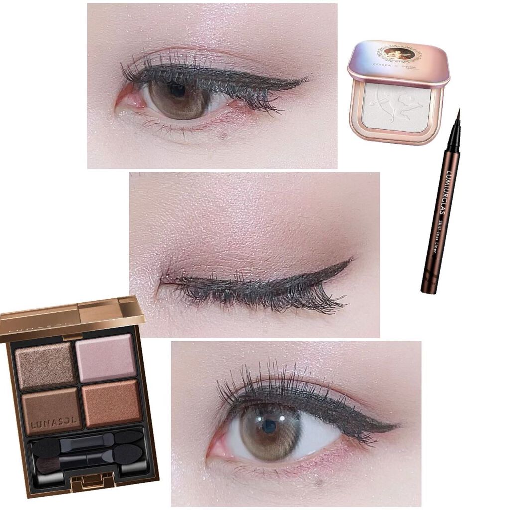 ニュアンスシェイドアイズ 01 Romantic Scene/LUNASOL/アイシャドウパレットを使ったクチコミ（1枚目）