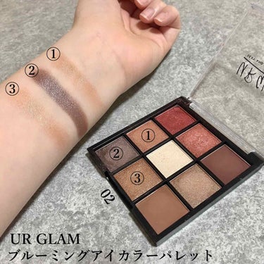 UR GLAM　BLOOMING EYE COLOR PALETTE/U R GLAM/アイシャドウパレットを使ったクチコミ（2枚目）