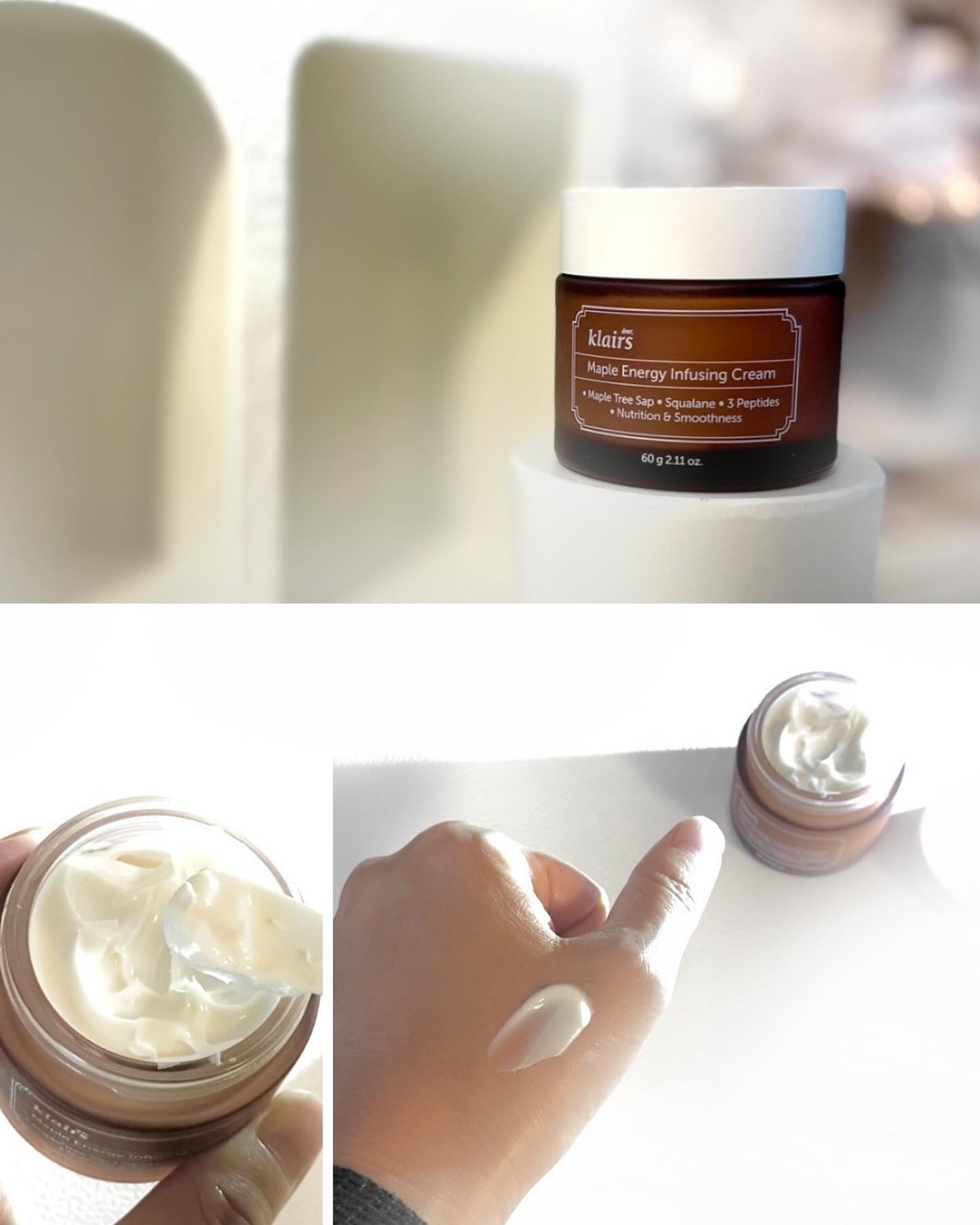 メープルエナジーインフュージングクリーム/Klairs/フェイスクリームを使ったクチコミ(4枚目)