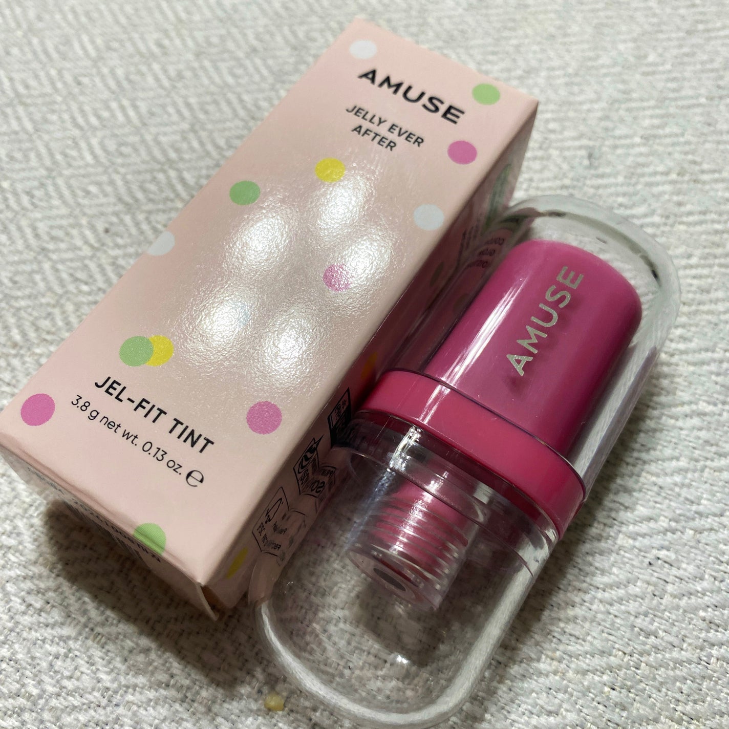 ジェルフィットティント/AMUSE/リップティントを使ったクチコミ(1枚目)