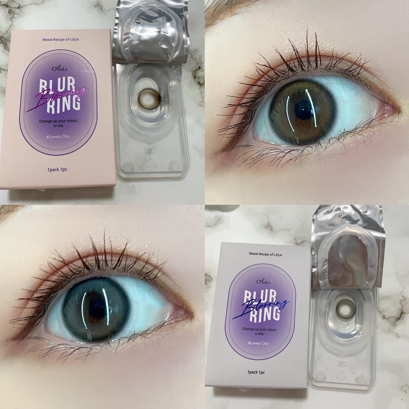 ブラーリング/OLOLA/カラーコンタクトレンズを使ったクチコミ(2枚目)