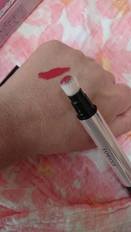 ジューシー クッション ルージュ/ESPRIQUE/口紅を使ったクチコミ(4枚目)