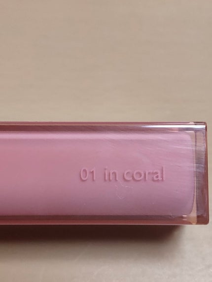 デュイフルウォーターティント 01 インコーラル/rom&nd/リップティントを使ったクチコミ(2枚目)