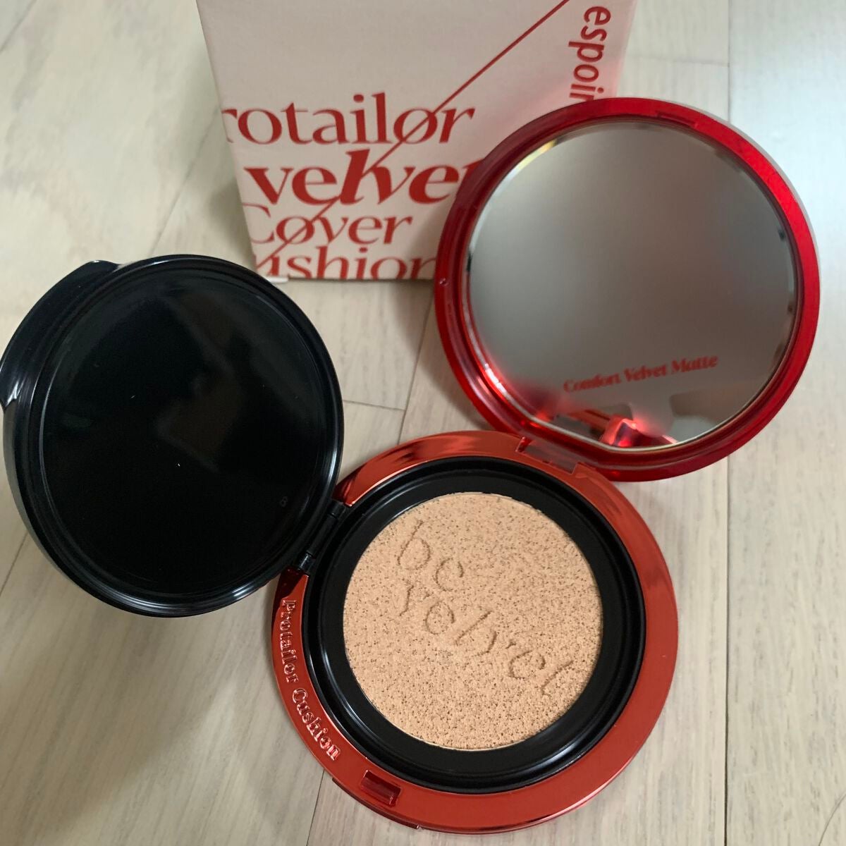 プロテーラービーベルベットカバークッション/espoir/クッションファンデーションを使ったクチコミ(2枚目)