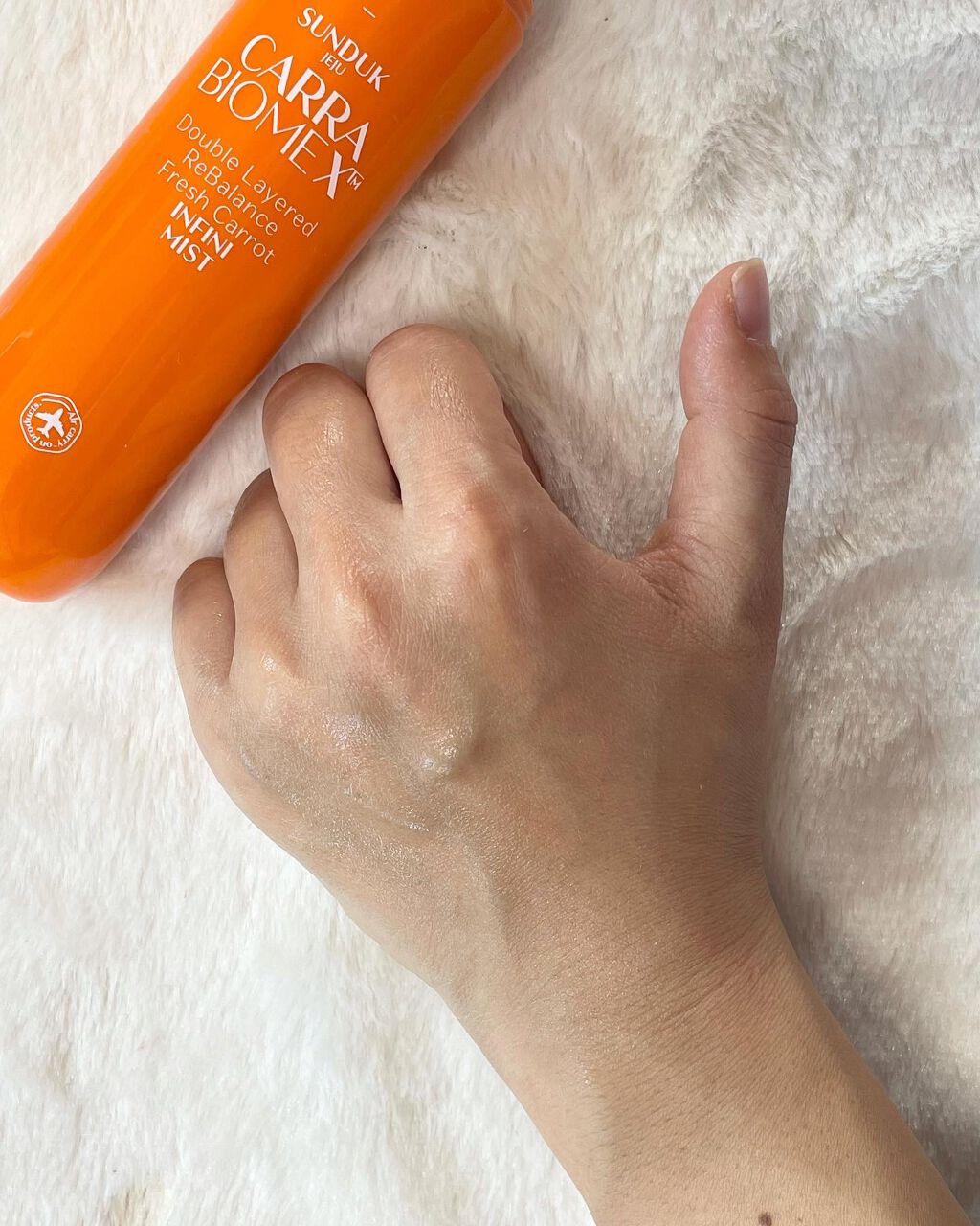 キャロットインフィニミスト/SUNDUK JEJU/ミスト状化粧水を使ったクチコミ(4枚目)