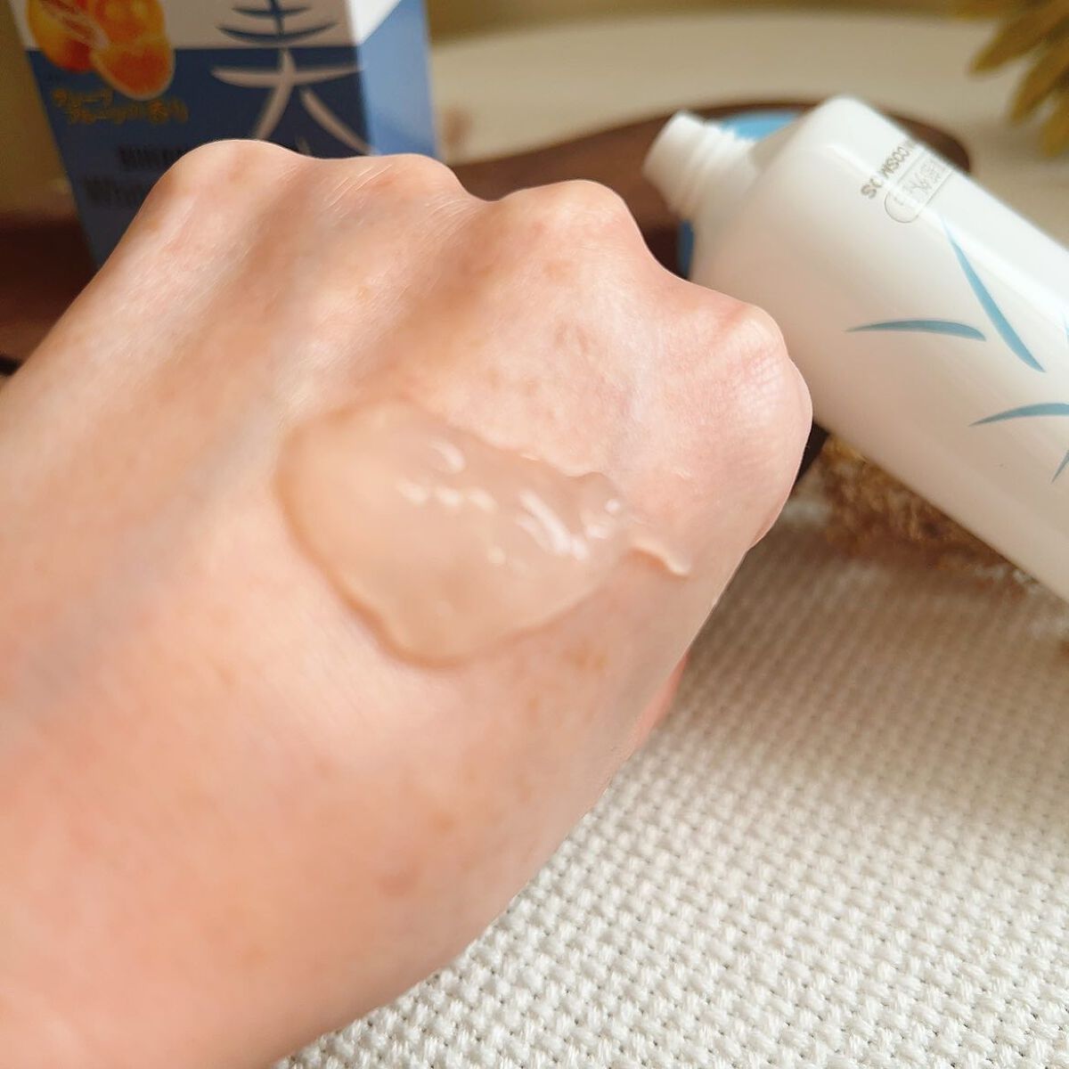 美白乃美人ピーリングジェル/ブレーンコスモス/ピーリングを使ったクチコミ(2枚目)