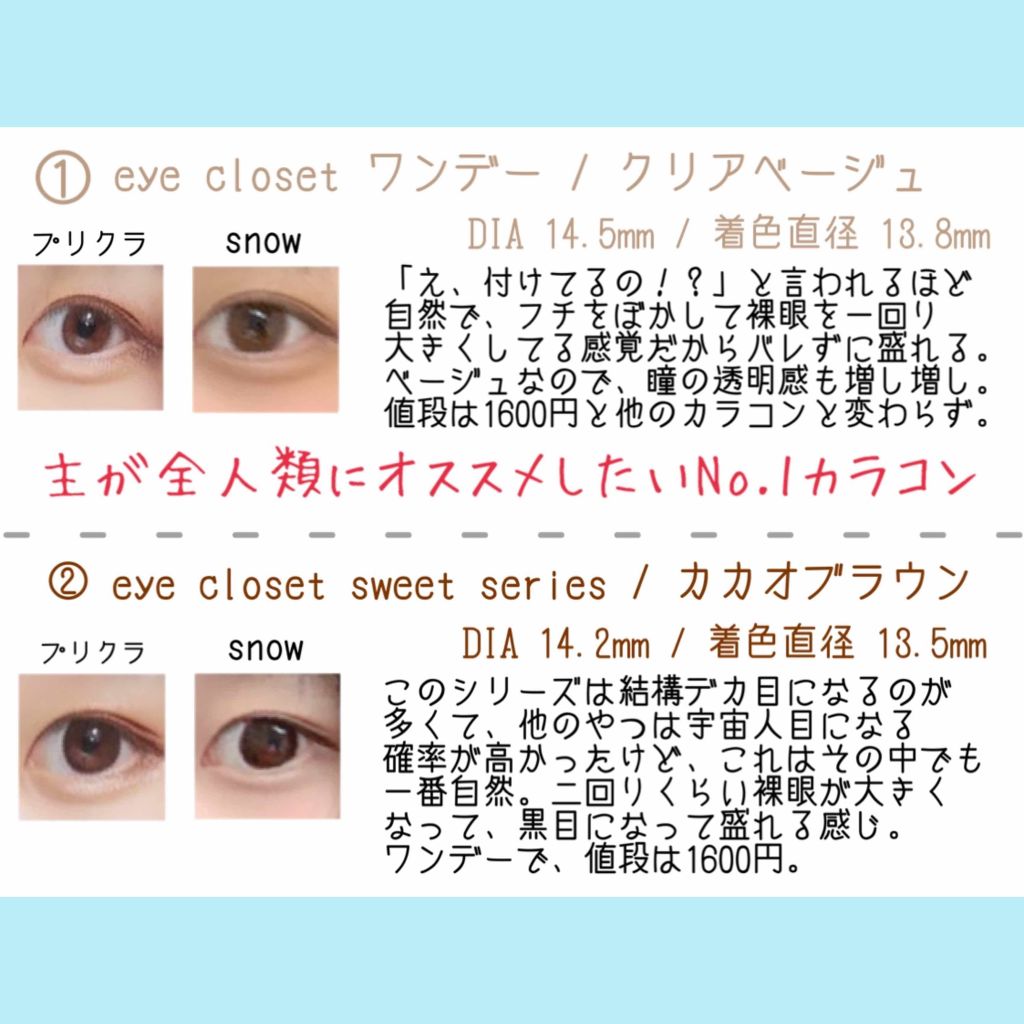 ハニードロップス/HONEY DROPS/カラーコンタクトレンズを使ったクチコミ（2枚目）