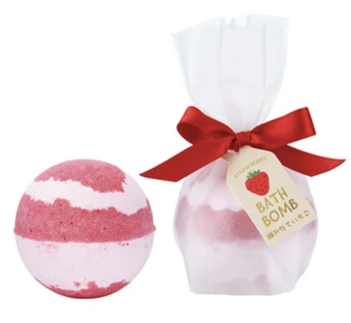 グローバル プロダクト プランニング フルーツの森 いちご マーブルバスボム 摘みたていちご