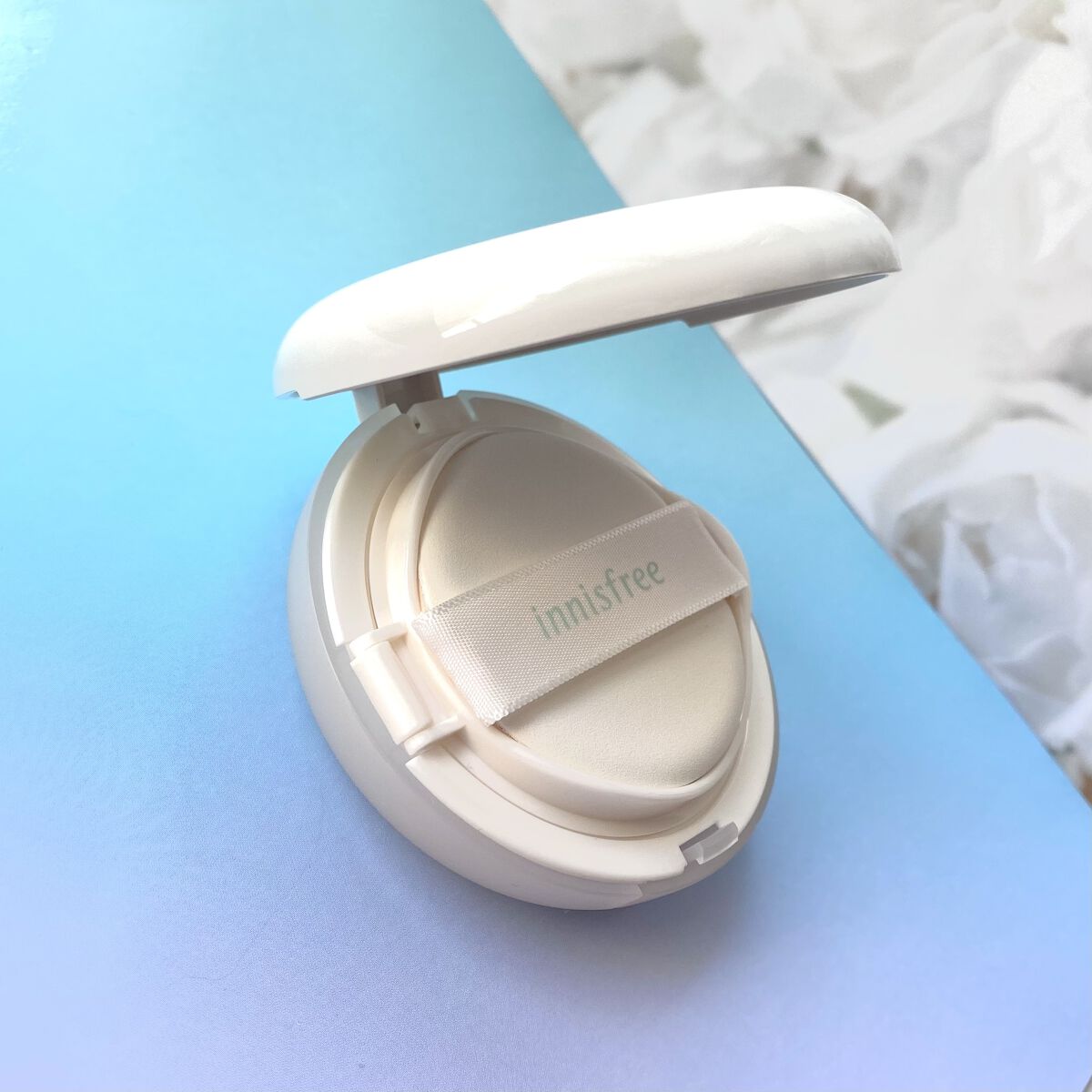 ノーセバム サンクッション/innisfree/日焼け止め・UVケアを使ったクチコミ（3枚目）