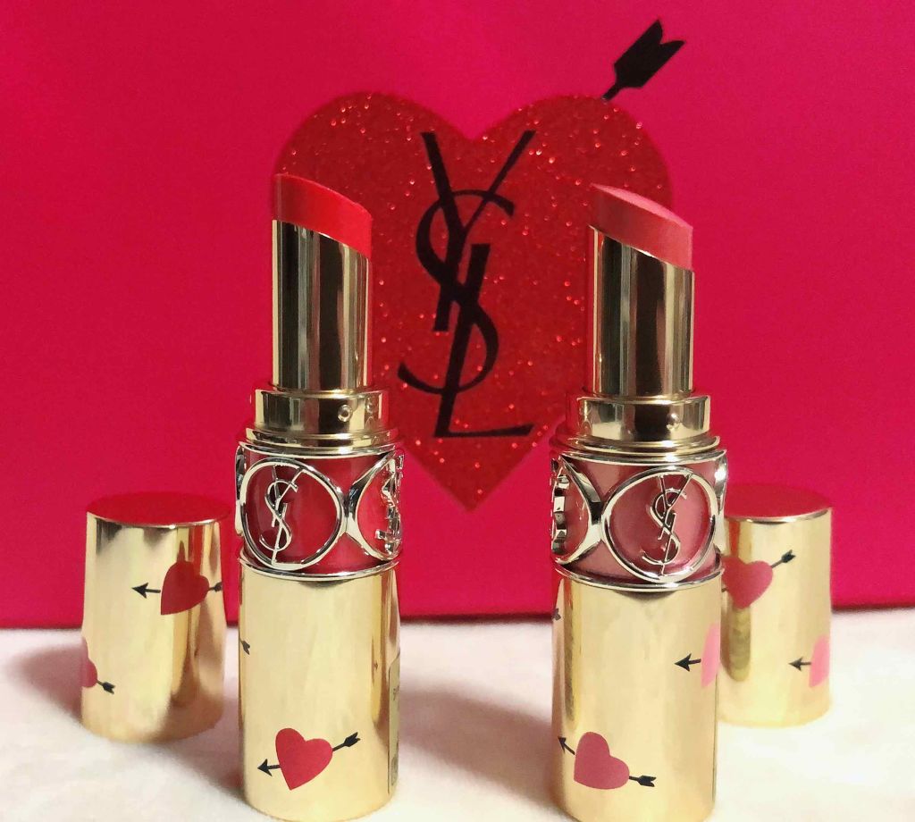 ルージュ ヴォリュプテ シャイン/YVES SAINT LAURENT BEAUTE/口紅を使ったクチコミ(2枚目)
